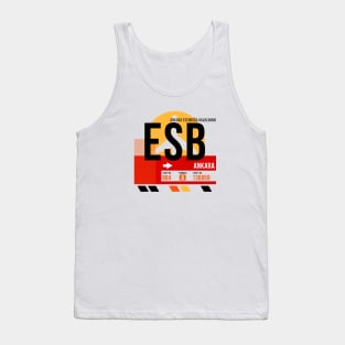 Ankara (ESB) Airport // Sunset Baggage Tag Tank Top